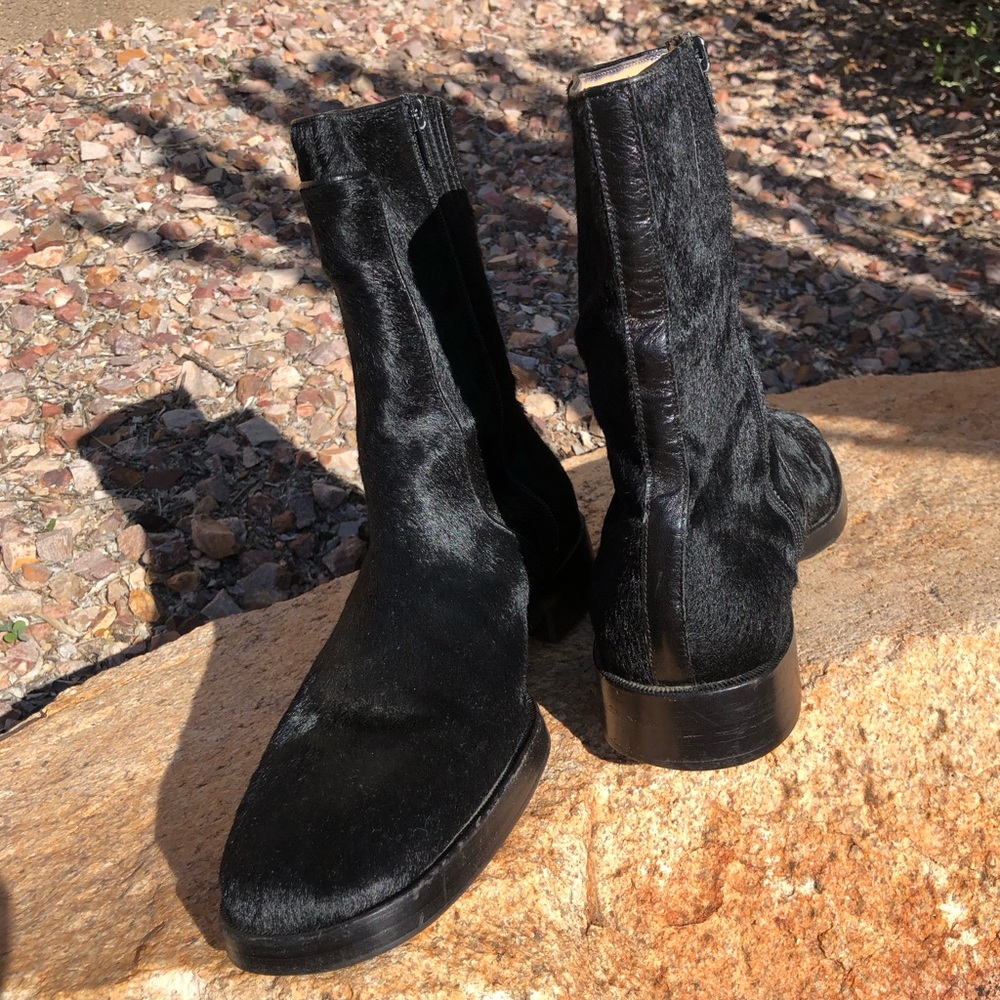 VTG 🇮🇹 WARREN EDWARDS Calf Hair Boots made in ITALY 🎩 - Picture 8 of 16